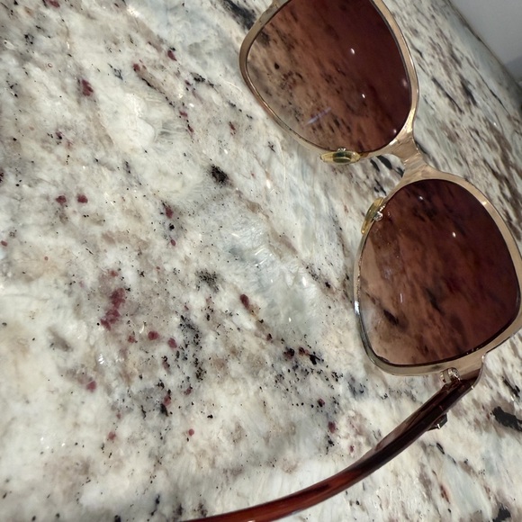 Dior Vintage Gold and Brown Sunglasses main image 9